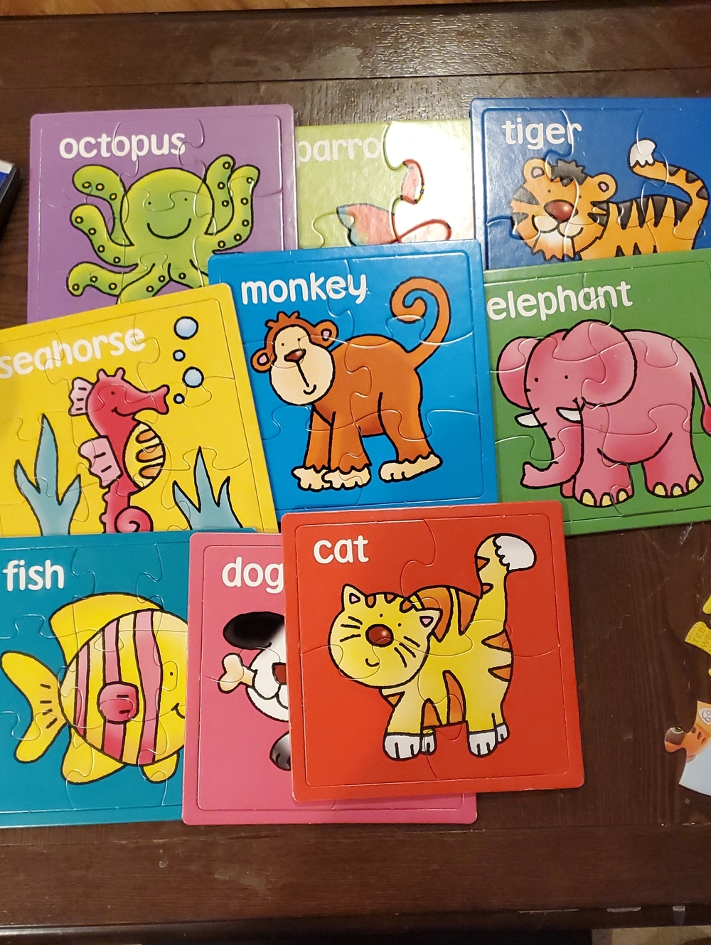Set Of 9 4-6 Piece Puzzles For Children